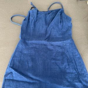 Denim mini dress